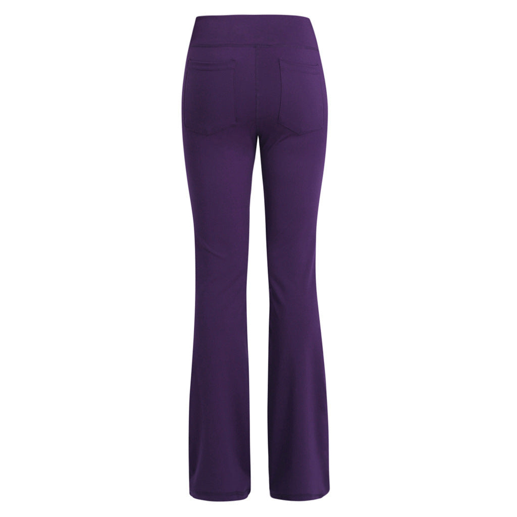 Slim Wide Leg High Waist Casual Yoga Pants