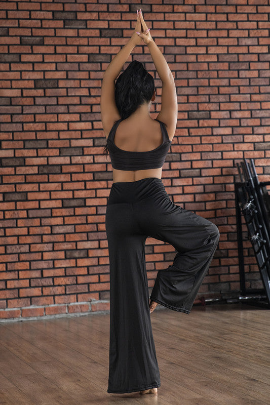 Wide-leg Skinny Yoga Pants