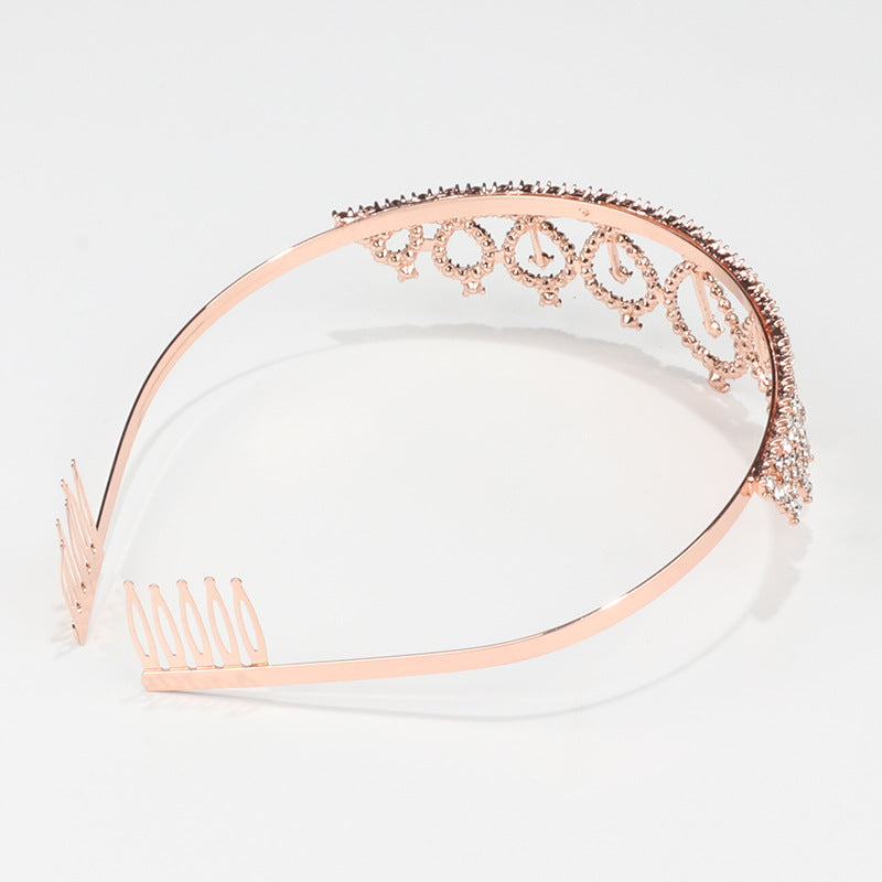 Birthday Crown Bridal Shiny Diamond Hair Accessory