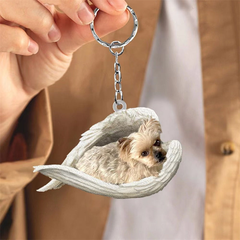 Sleeping Angel Pet Keychain