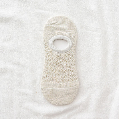 Mesh Short-cut Boat Socks