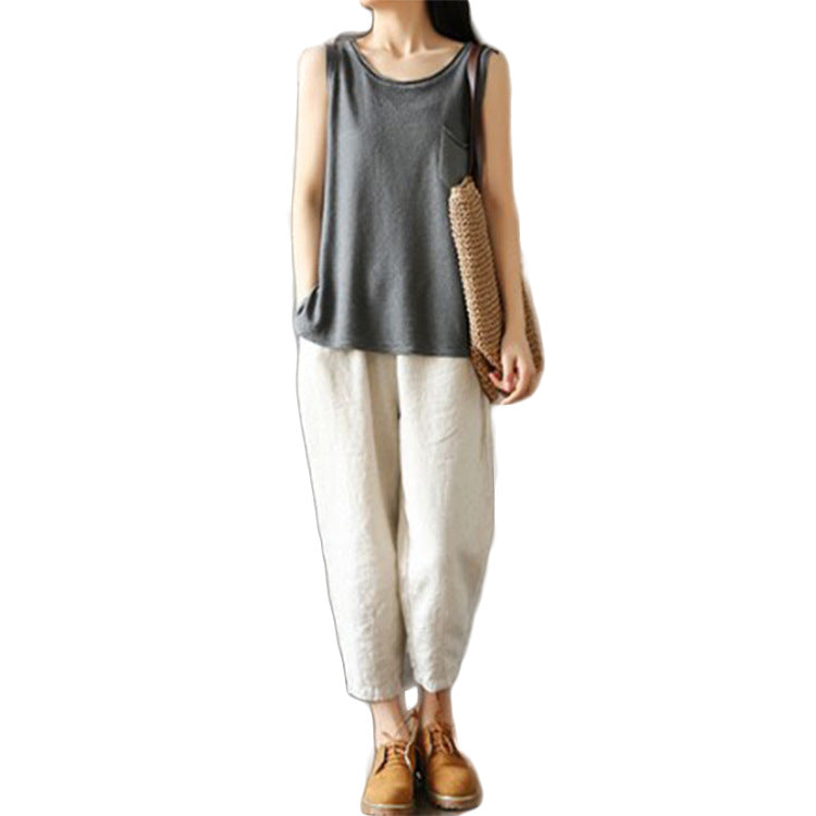 Loose Cotton And Linen Pants Summer Thin Pants