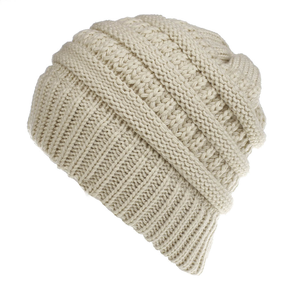 Solid Color Wool Knitted Hat