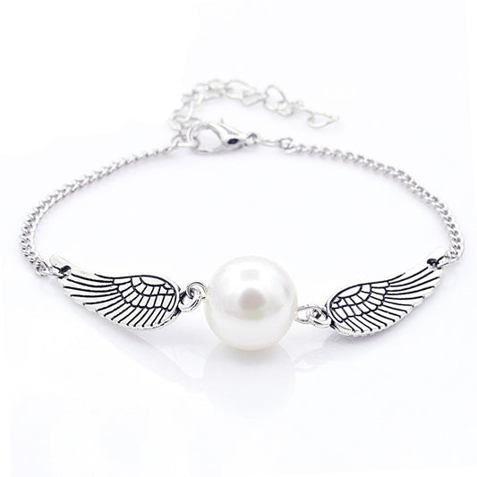 Angel Wings Pearl Silver Bronze