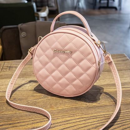 One-shoulder Small Round Bag