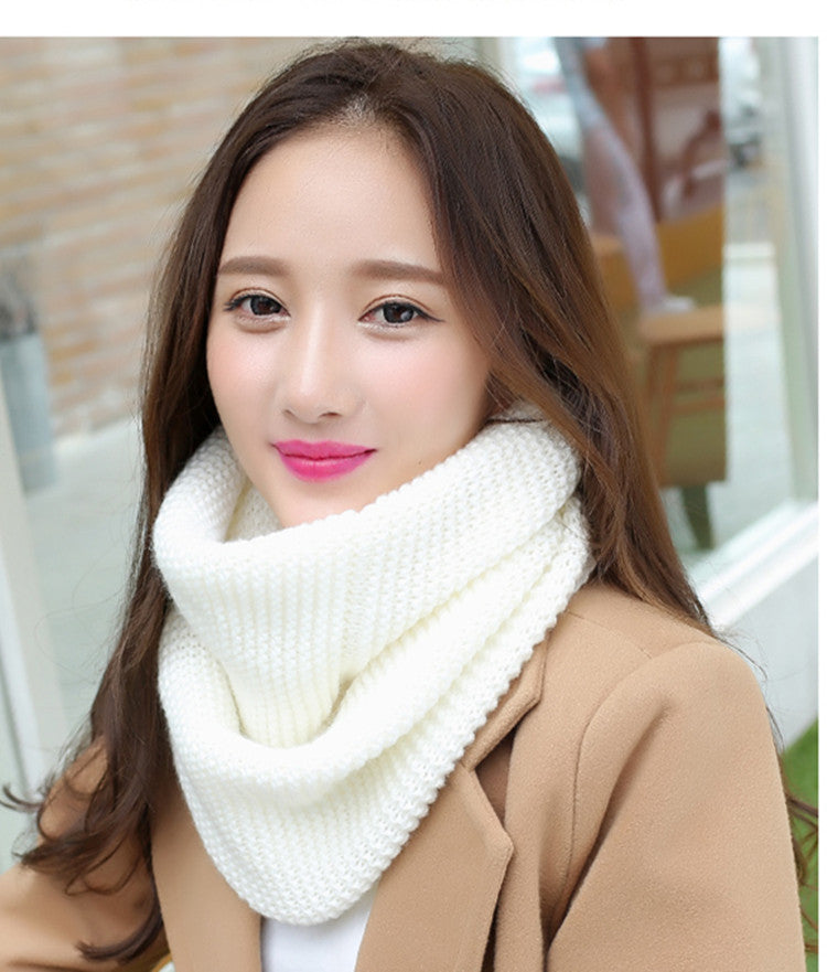 Warm thick solid color ladies scarf