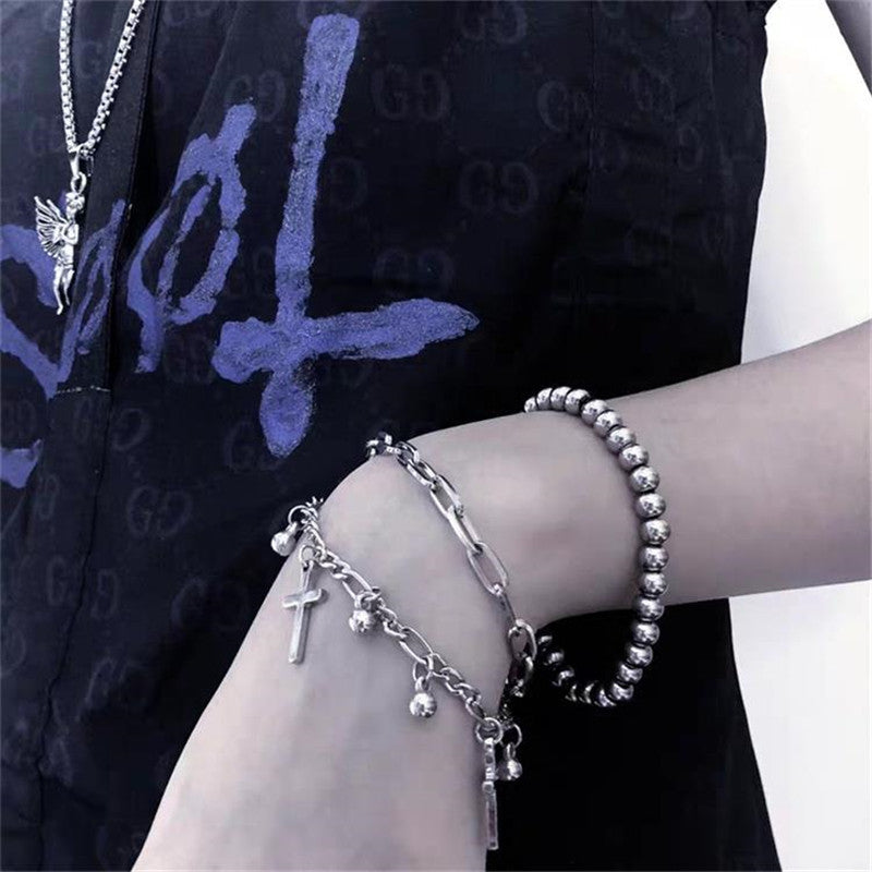 Double-layer chain bracelet