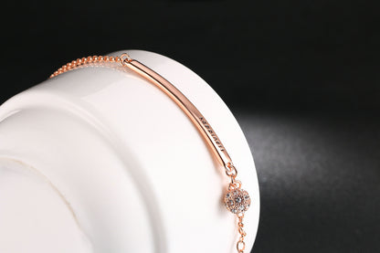 Rose Gold Zircon Bracelet