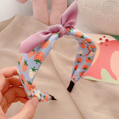 Korean Version Of The New Children's Fabric Print Fruit Headband