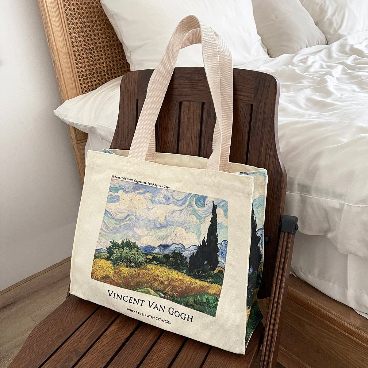 Antique Art Large-capacity Canvas Bag