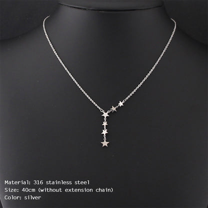 Cross Bead Clavicle Chain