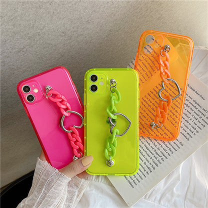 Fluorescent Love Heart Phone Case