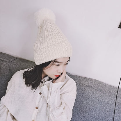 Autumn And Winter Twist Woolen Hat