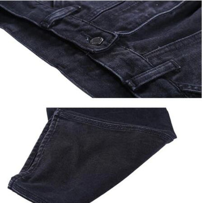 Casual Black Straight Leg Jeans