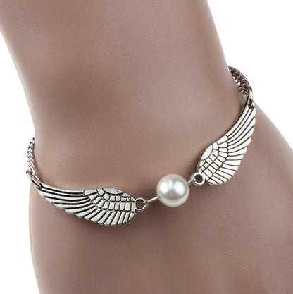 Angel Wings Pearl Silver Bronze