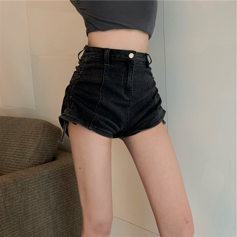 High Waist Hot Girl Denim Shorts