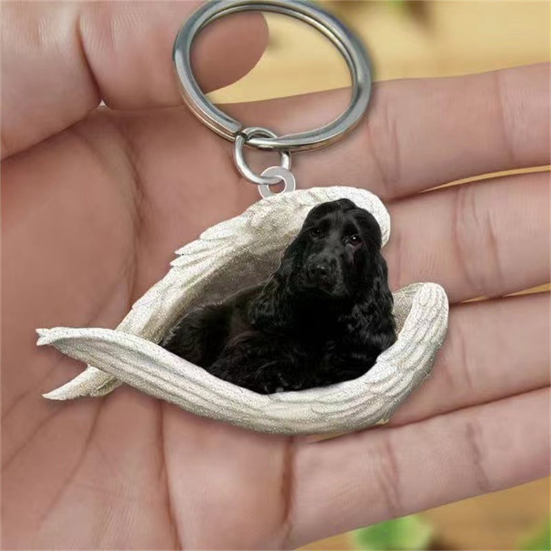 Sleeping Angel Pet Keychain