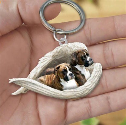 Sleeping Angel Pet Keychain