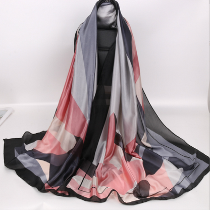 Fashion Sunscreen Simulation Silk Scarf