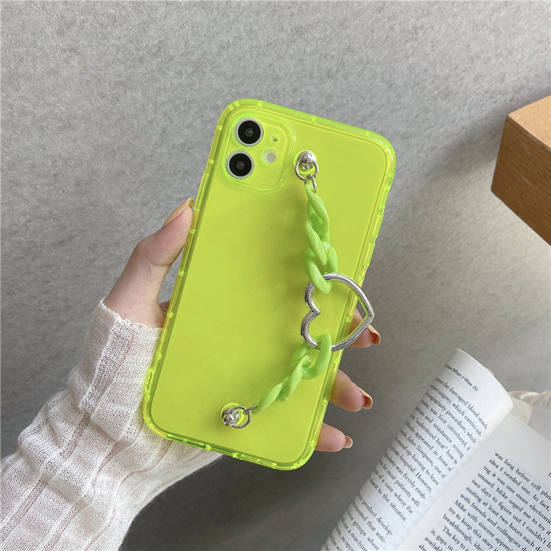 Fluorescent Love Heart Phone Case