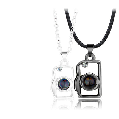 Camera-shaped Hollow Magnetic Projection Necklace