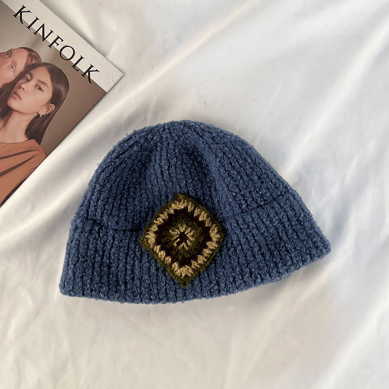 Autumn And Winter Retro Knitted Pot Hat