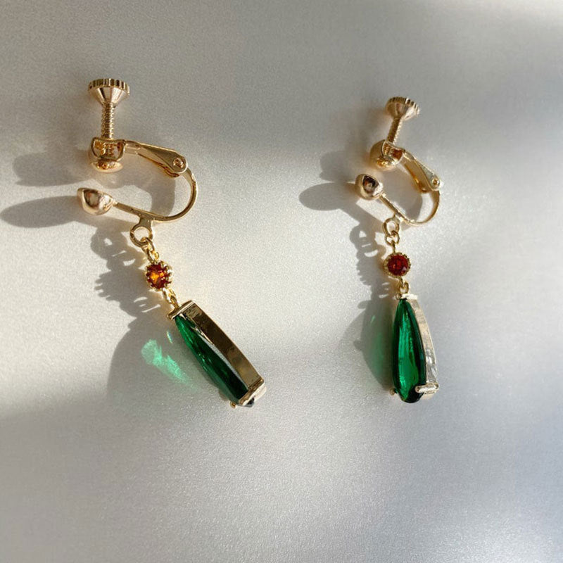 Fashion Alloy Emerald Ear Clip