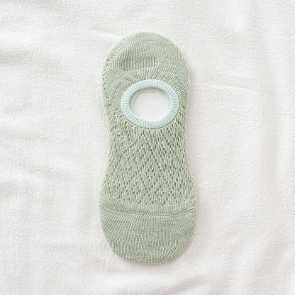 Mesh Short-cut Boat Socks