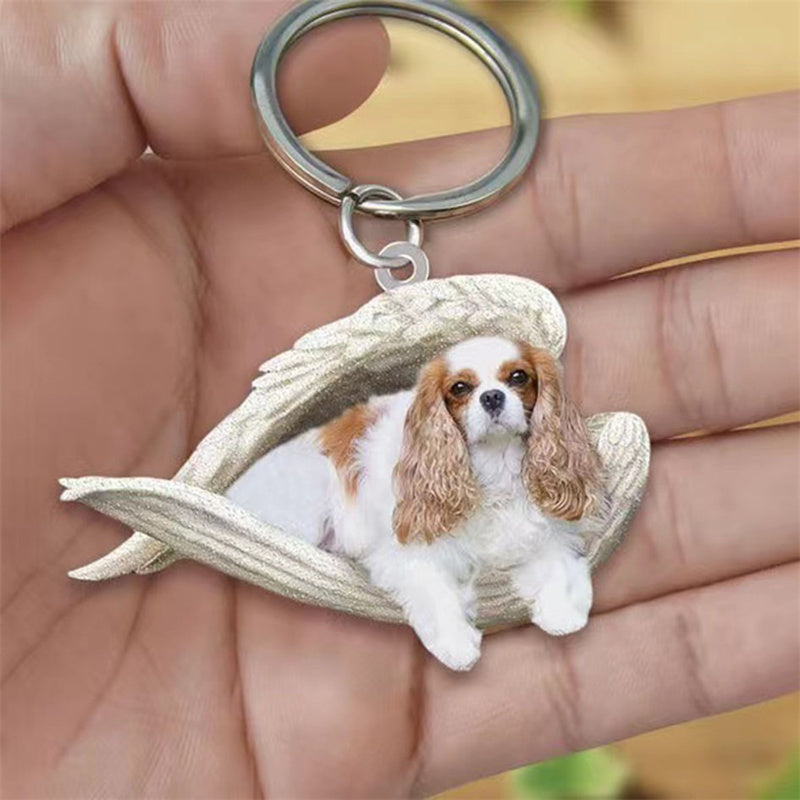 Sleeping Angel Pet Keychain