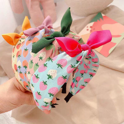 Korean Version Of The New Children's Fabric Print Fruit Headband