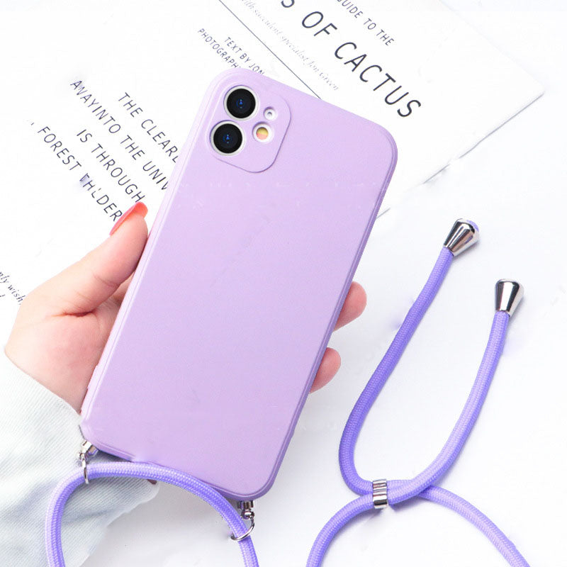 Liquid Silicone Lanyard Phone Case