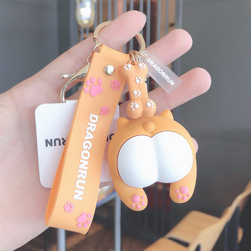 Corgi Dog Doll Keychain