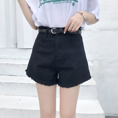 Summer Loose High Waist Denim Shorts