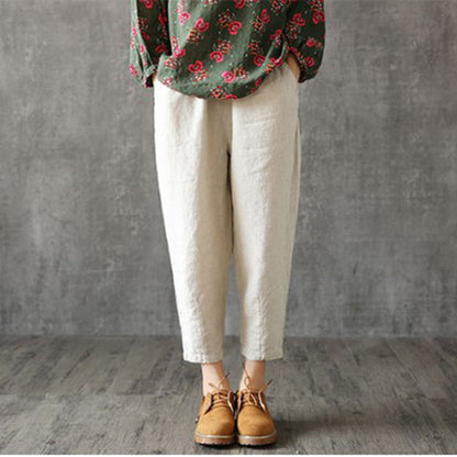 Loose Cotton And Linen Pants Summer Thin Pants