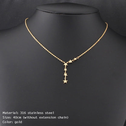 Cross Bead Clavicle Chain