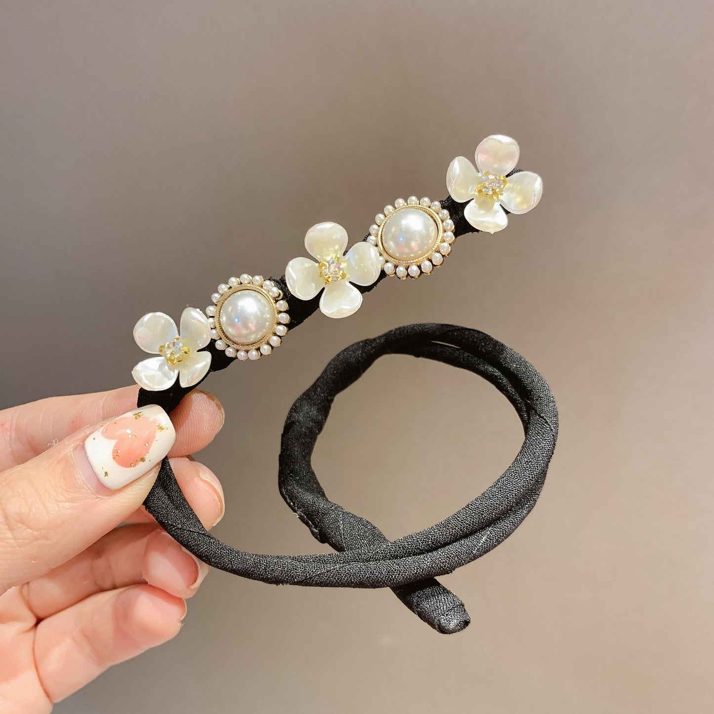 Hair Pearl Diamond Braided Hair Style Hairpin