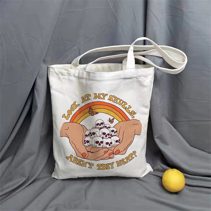 Shopping Bag Funny Cute Cartoon Cat Pattern