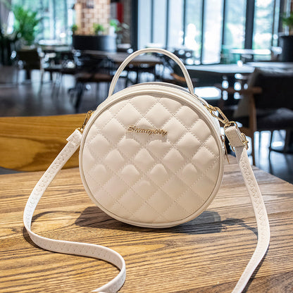 One-shoulder Small Round Bag