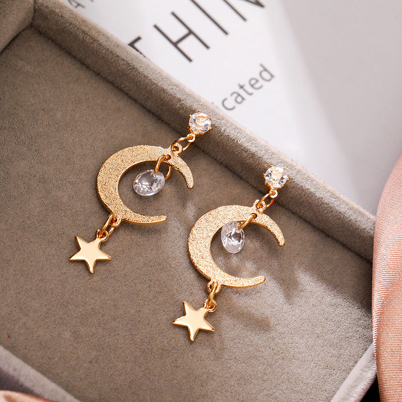 Simple Temperament Five-Pointed Star Earrings