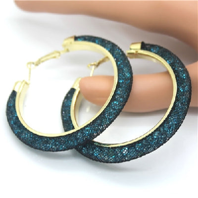 Crystal Mesh Chain Earring