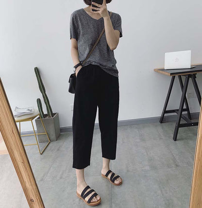 Loose Cotton And Linen Pants Summer Thin Pants