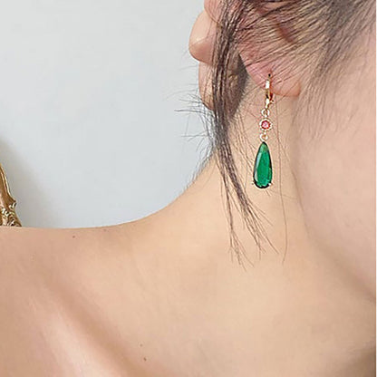 Fashion Alloy Emerald Ear Clip