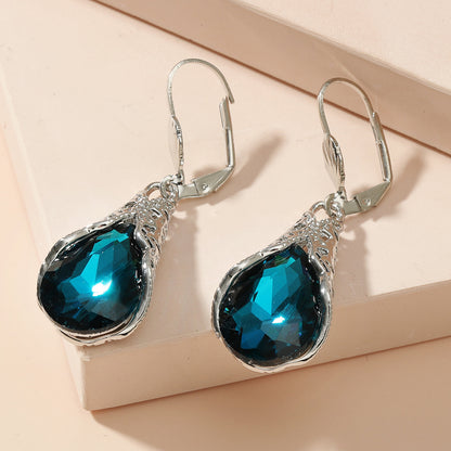 Water Drop Ear Buckle Retro Water Drop Earring Ear