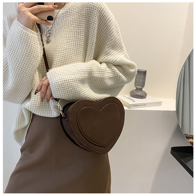 Leisure Fashion Heart Bag Crossbody Shoulder Bag