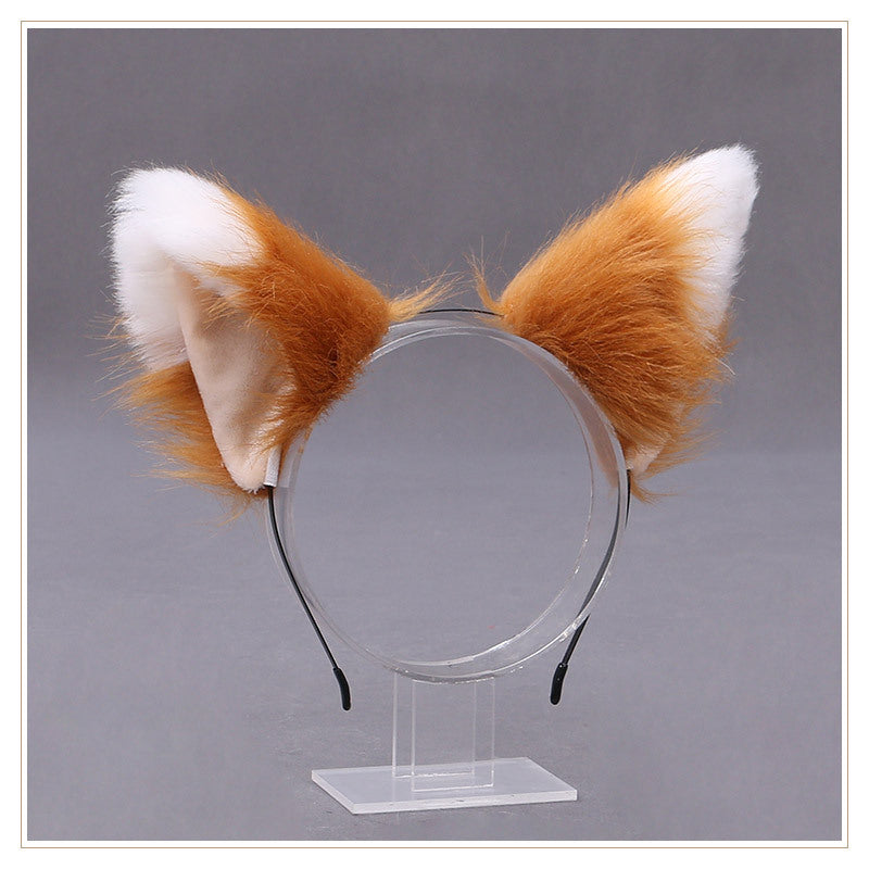 Hand-made Japanese Cute Lolita Plush KC Fox Ears