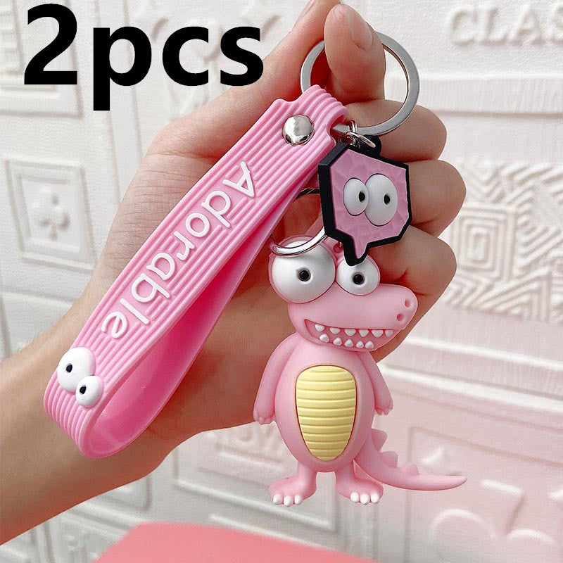 Cute Elephant Keychain Cute Cartoon Cow Car Key Chain