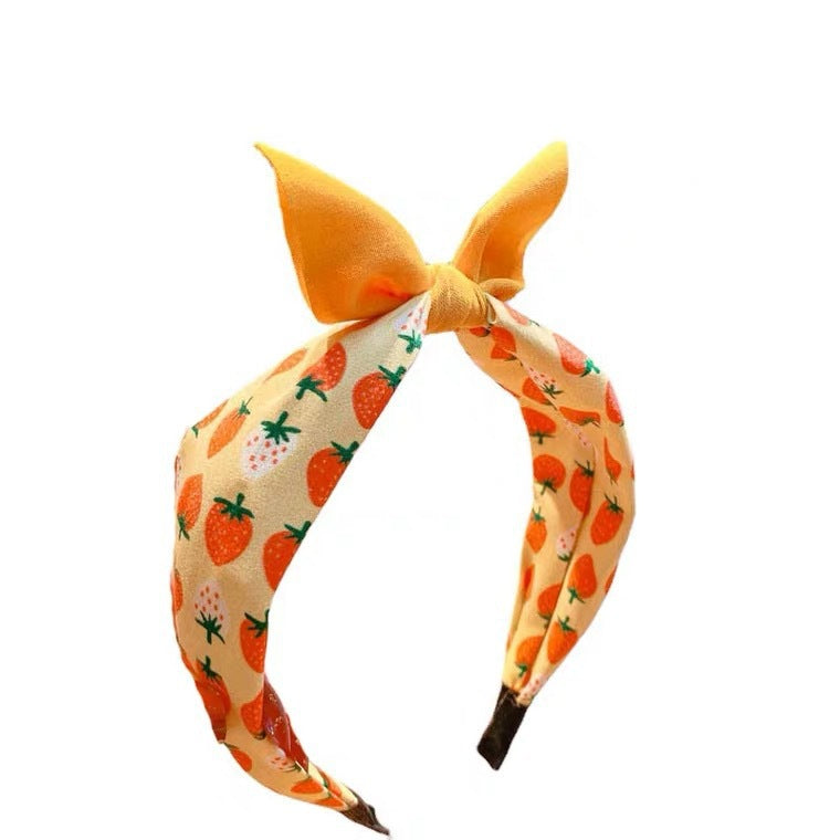 Korean Version Of The New Children's Fabric Print Fruit Headband