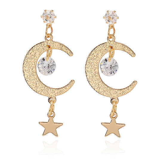 Simple Temperament Five-Pointed Star Earrings