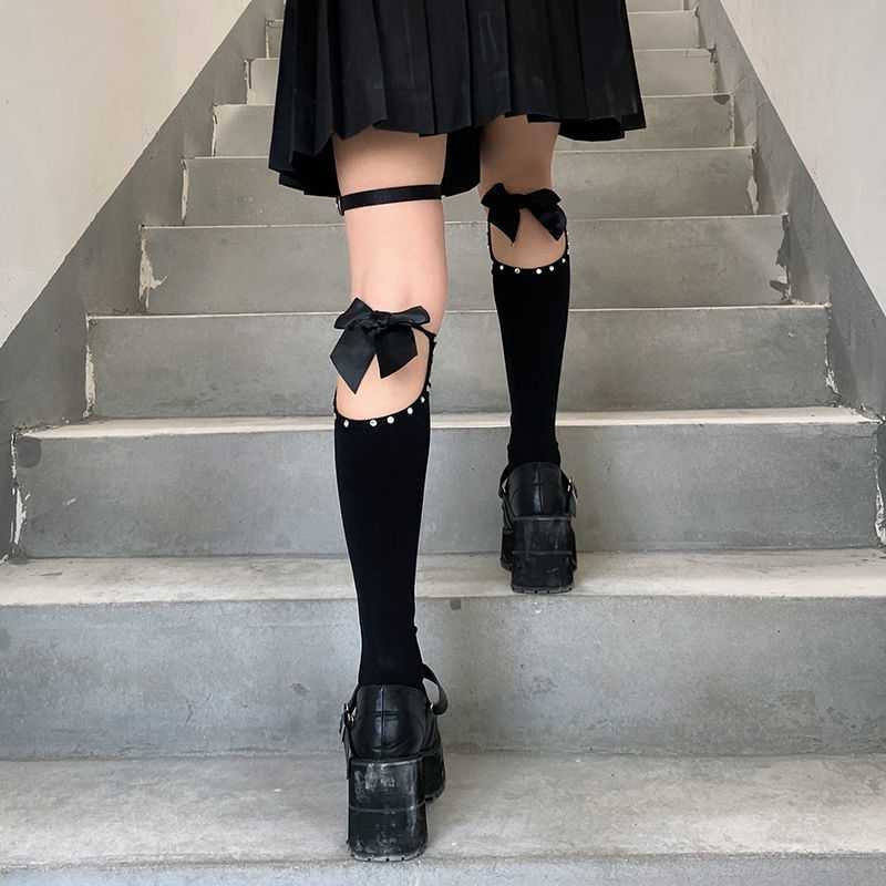 Cross Straps Over-the-knee Socks