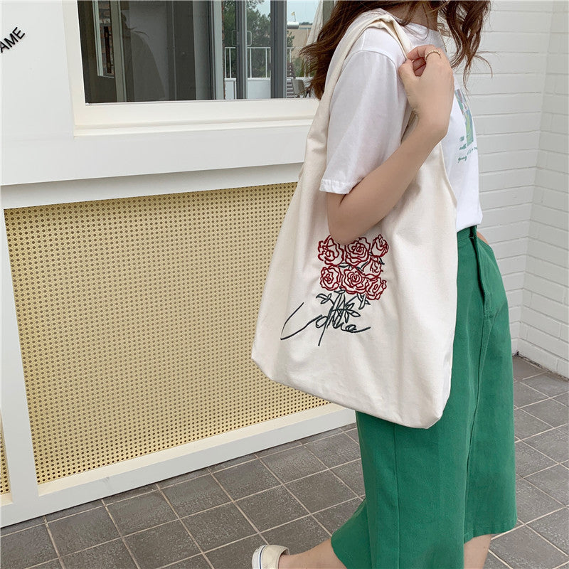 Rose Vintage Canvas Bag